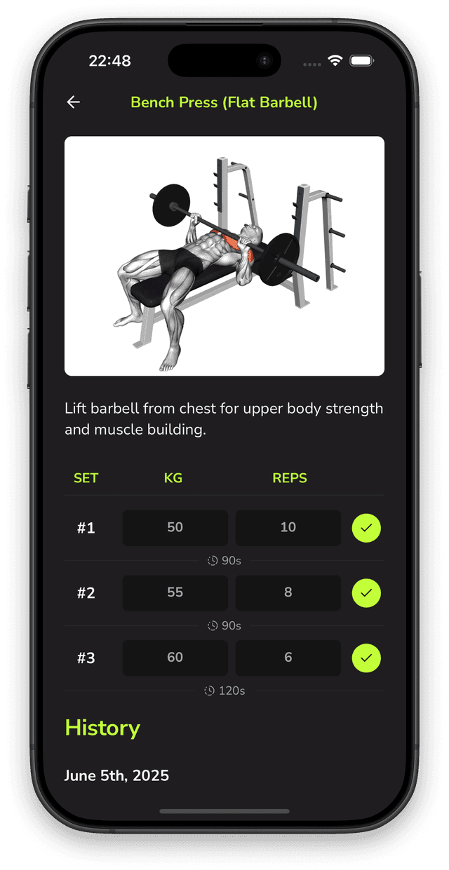 Exercise Screen